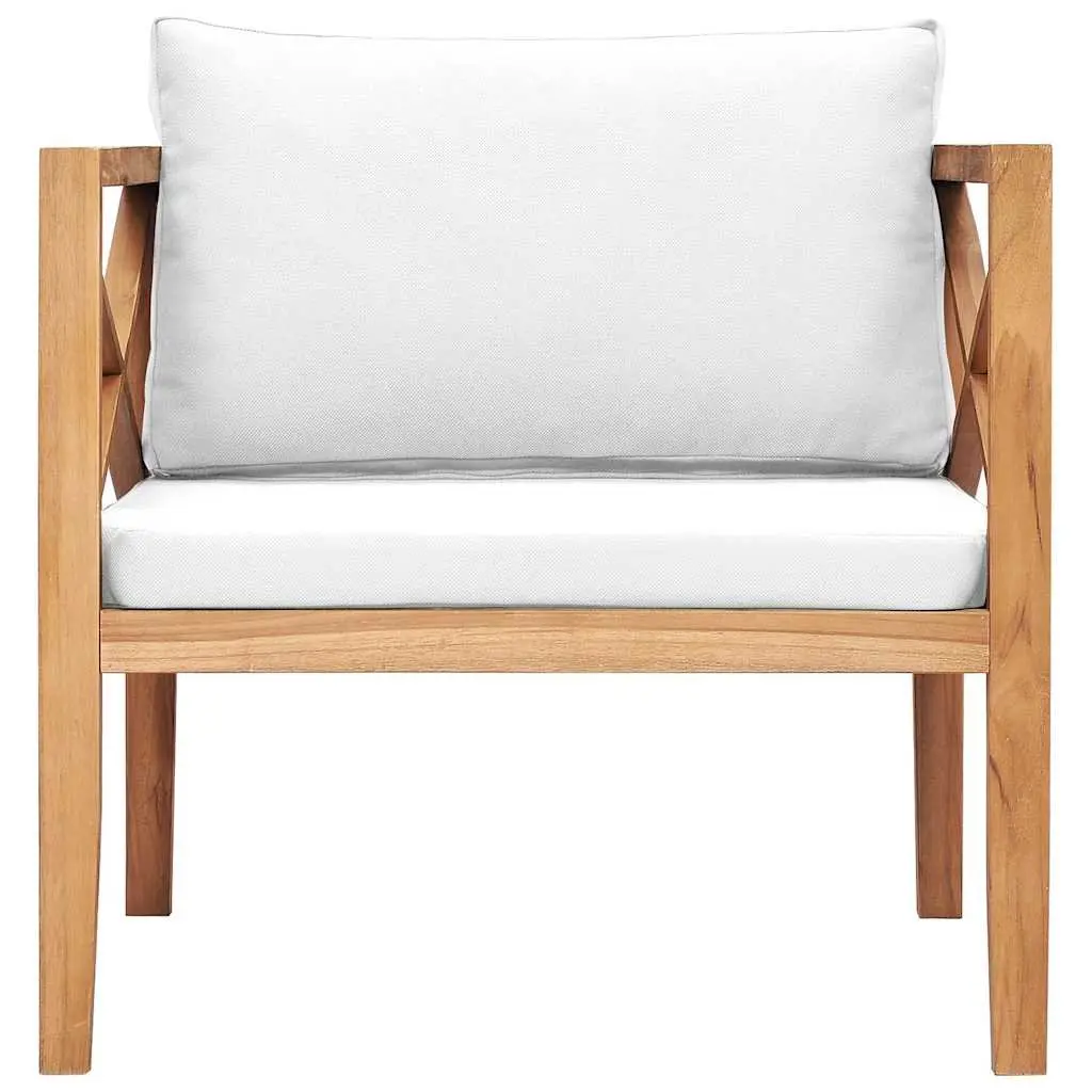 Teak Wood Outdoor Chair with Cushions