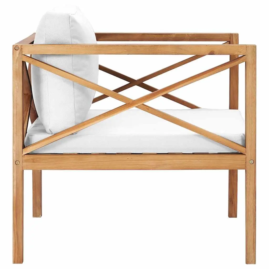 Teak Wood Outdoor Chair with Cushions