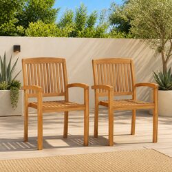 Compact and Sturdy Stacking Dining Chairs for Outdoors