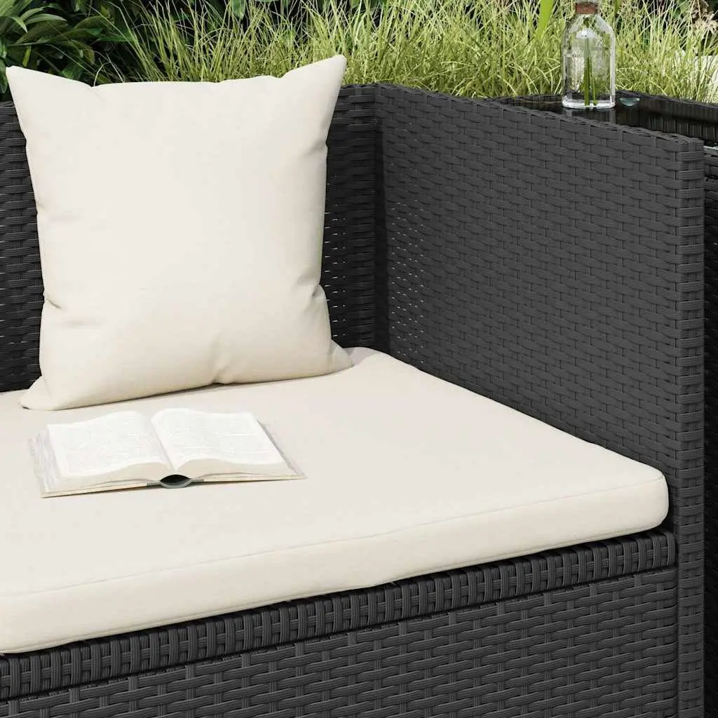 Garden Sun Lounger Bed Adjustable Outdoor Rattan Lounge with Cushion Pillows