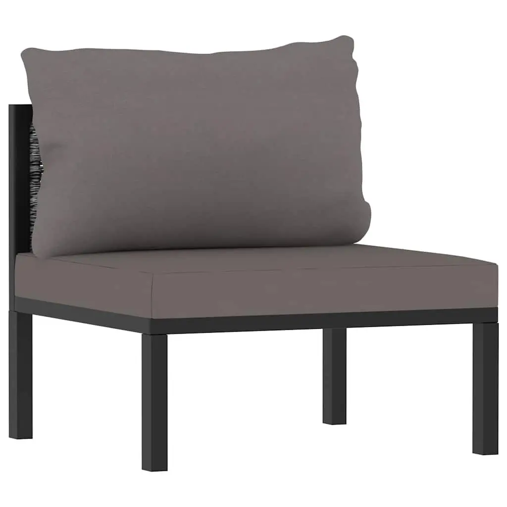 Garden Lounge Set 8 Piece Outdoor Patio Furniture Poly Rattan with Cushions