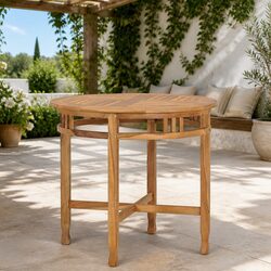 Teak Wood Round Dining Table - 80cm, Your New Favorite