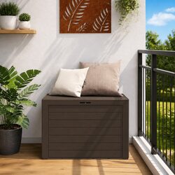 Brown Outdoor Storage Box: Durable, Functional, and Stylish 78x44x55cm