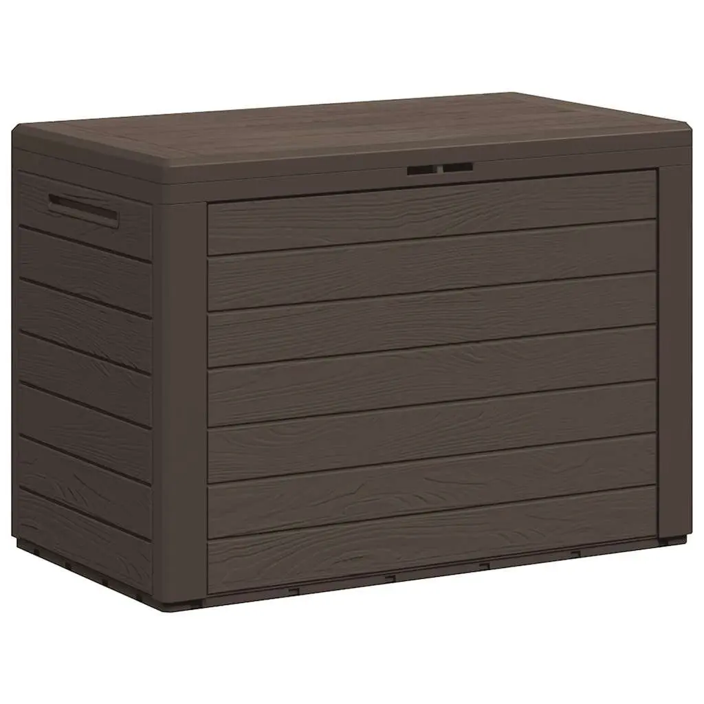 Garden Storage Box Brown Outdoor Patio Furniture Deck Tool Container 78x44x55cm