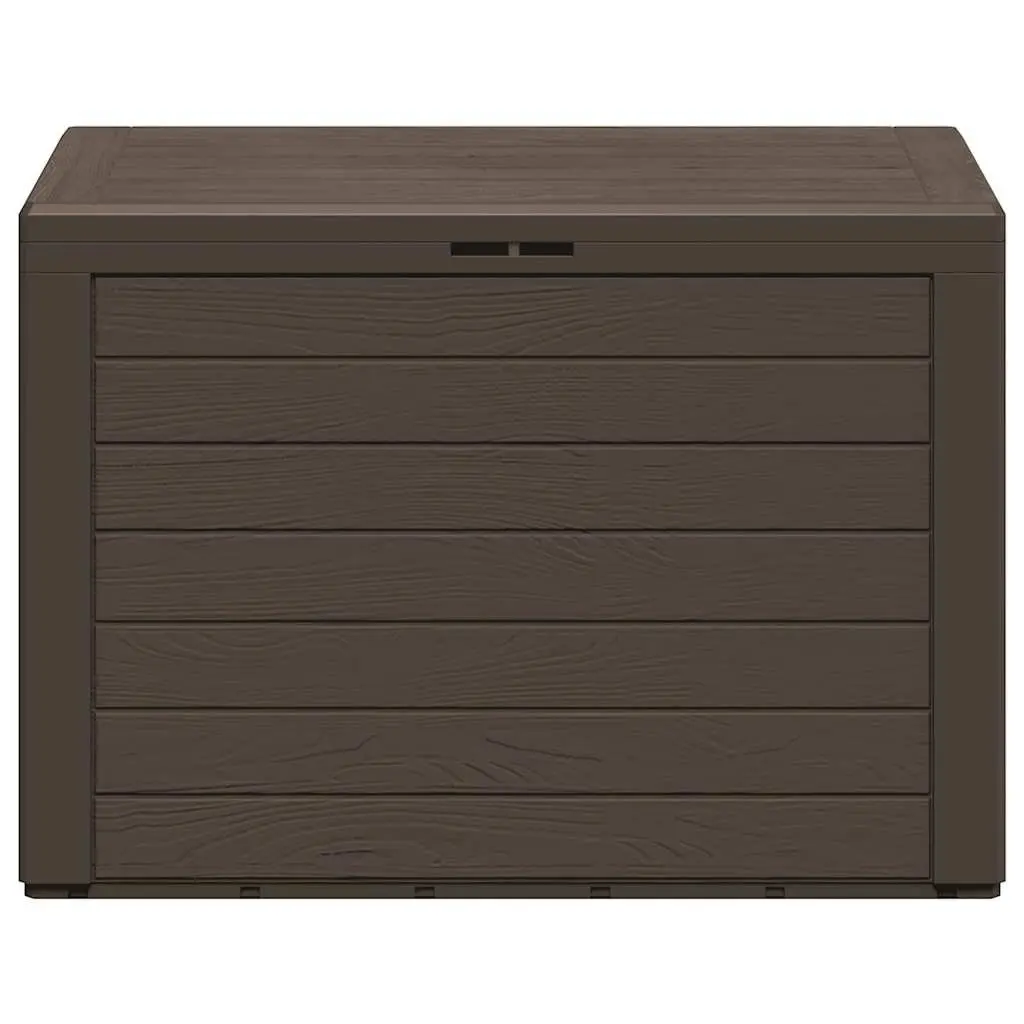Garden Storage Box Brown Outdoor Patio Furniture Deck Tool Container 78x44x55cm