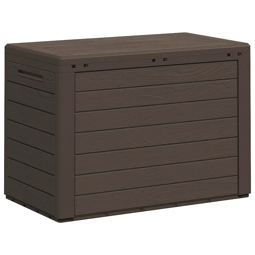 Garden Storage Box Brown Outdoor Patio Furniture Deck Tool Container 78x44x55cm