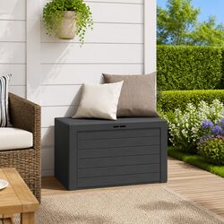 Compact and Durable Anthracite Garden Storage Box