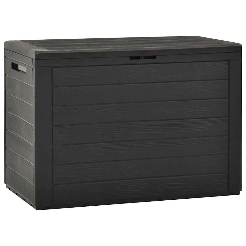 Garden Storage Box Anthracite 78x44x55cm Outdoor Patio Chest Container
