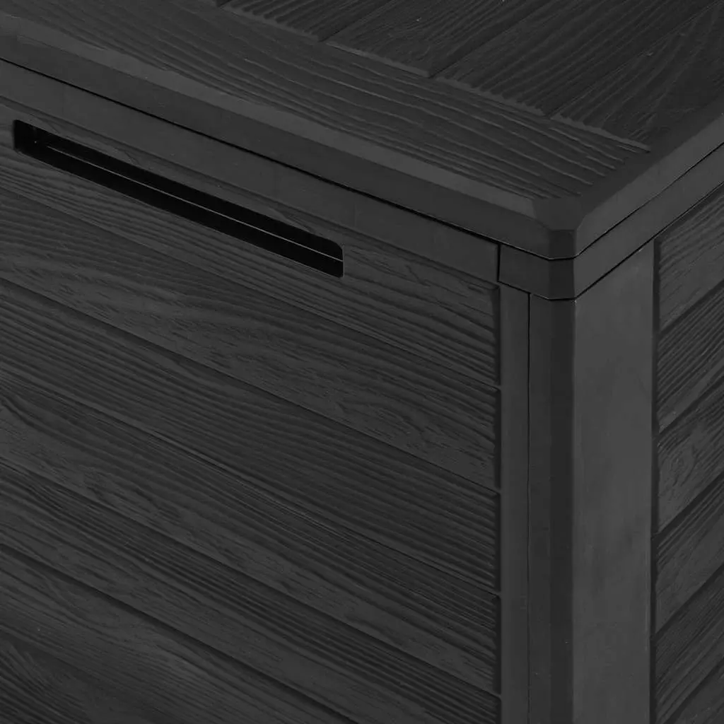 Garden Storage Box Anthracite 78x44x55cm Outdoor Patio Chest Container