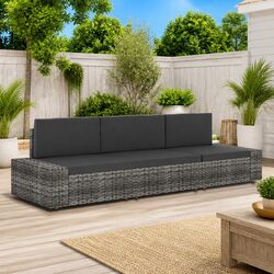Compact Outdoor 3-Seater Sofa with Flexible Design