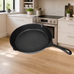 30cm Round Non-Stick Cast Iron Grill Pan