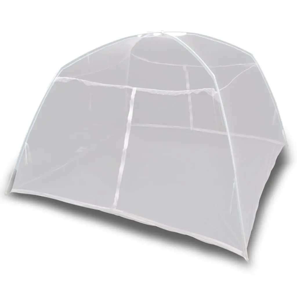 Mongolian Yurt Mosquito Net Black 200x120x130cm 2 Door Insect Screen