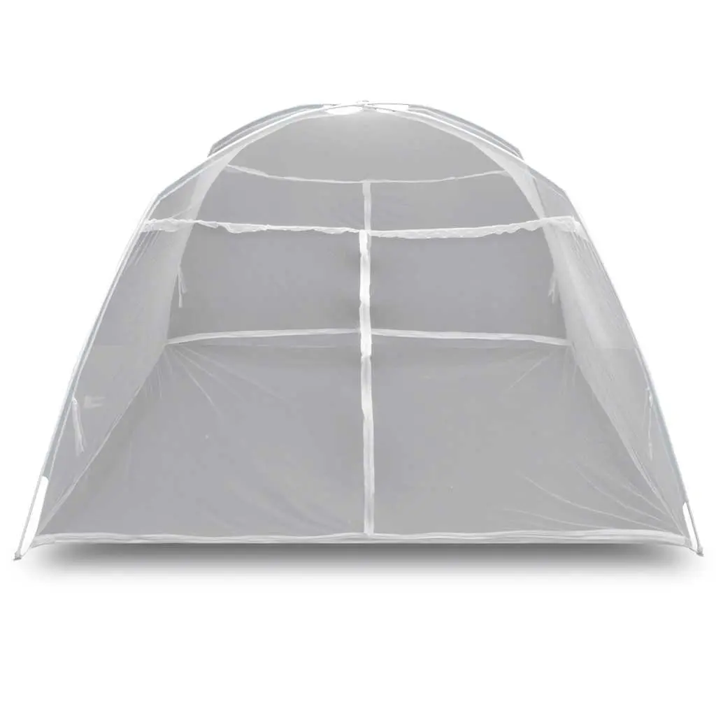 Mosquito Net White 200x150x145cm Yurt Style 2 Doors Fine Mesh Insect Protection