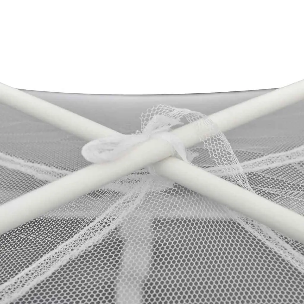 Mosquito Net White 200x150x145cm Yurt Style 2 Doors Fine Mesh Insect Protection