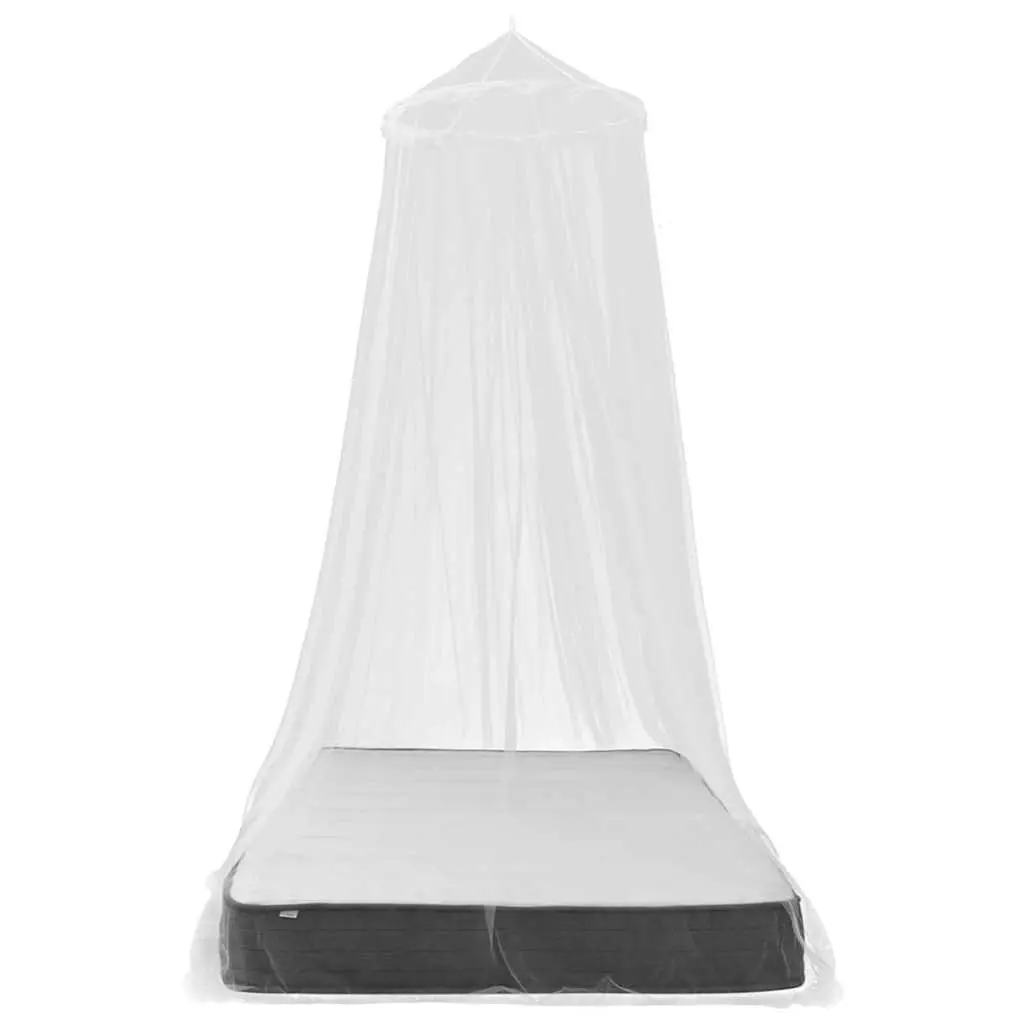 Mosquito Net Round Canopy Bed White 2 pcs Fine Mesh Insect Screen Set