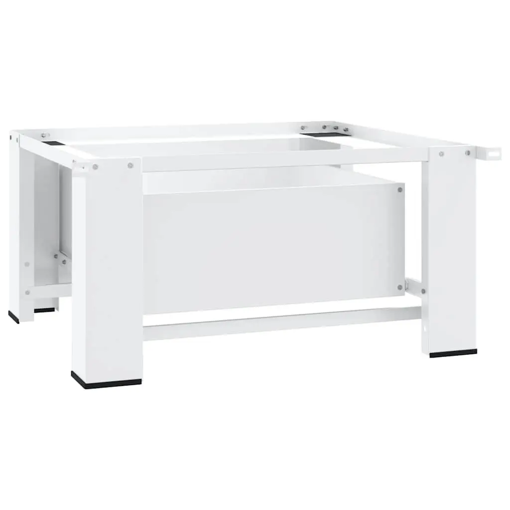 Washing Machine Pedestal Riser White with Storage Drawer
