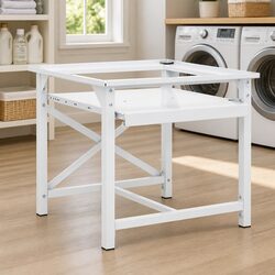 Efficient Washing Machine Pedestal with Pull-Out Shelf