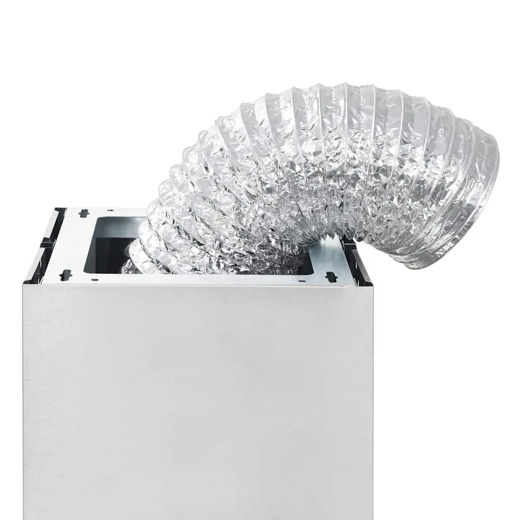 Island Range Hood Silver 90cm LCD Touch Sensor 756m³/h Kitchen Extractor