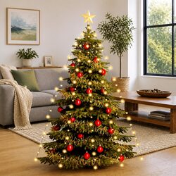 Christmas Tree Net Lights 180 LEDs 180cm White Warm Bright Indoor Outdoor