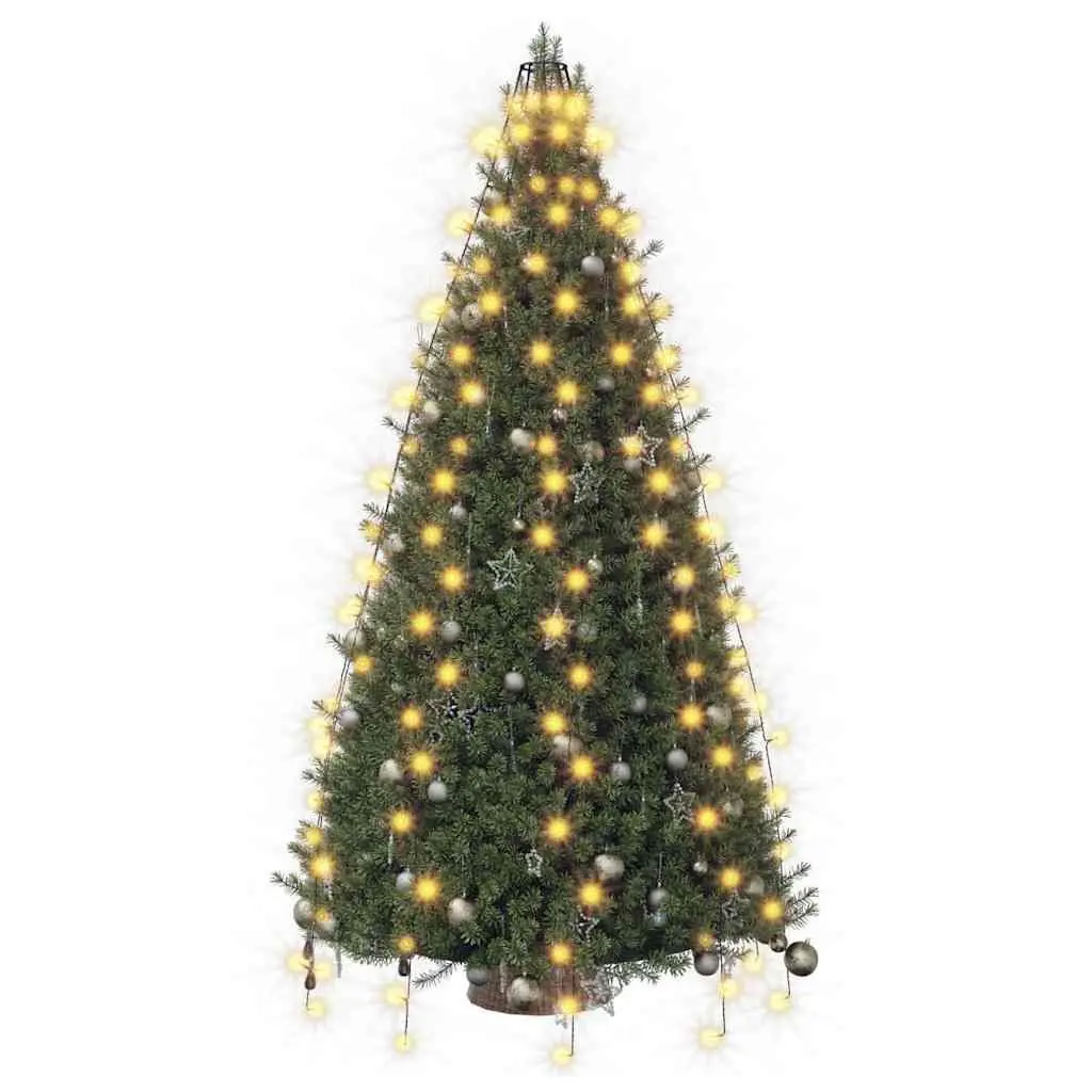 Christmas Tree Net Lights 210 LEDs White Bright Decoration Indoor Outdoor
