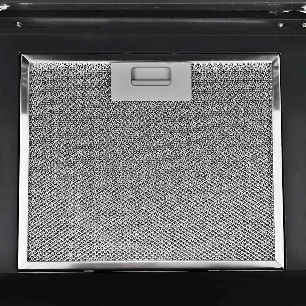 Wall Mounted Range Hood Black 90cm Stainless Steel Powerful Extraction Low Noise