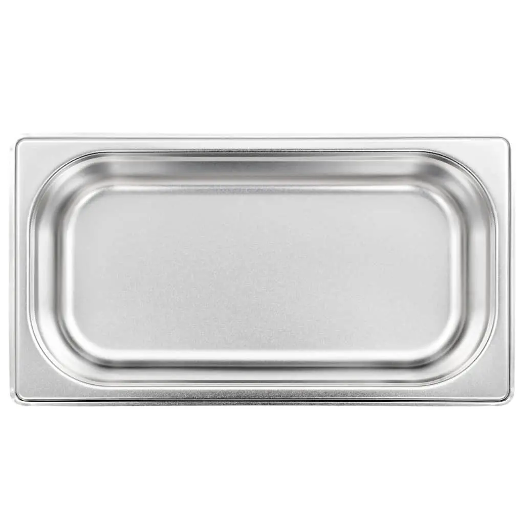 Gastronorm Containers 8 pcs GN 1/3 65 mm Stackable Steam Table Pans
