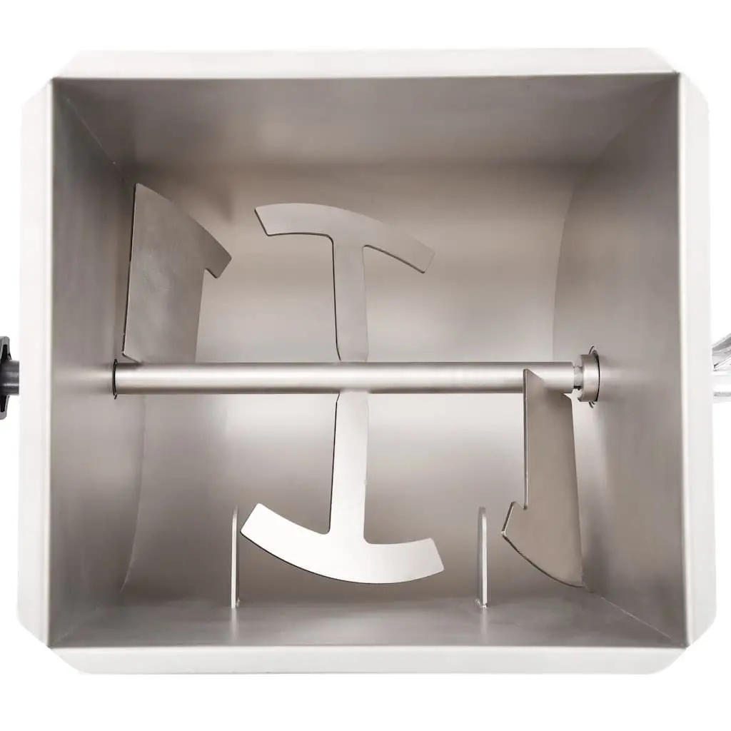 Manual Meat Mixer with Gear Box 44 lb Capacity Stainless Steel Home Professional