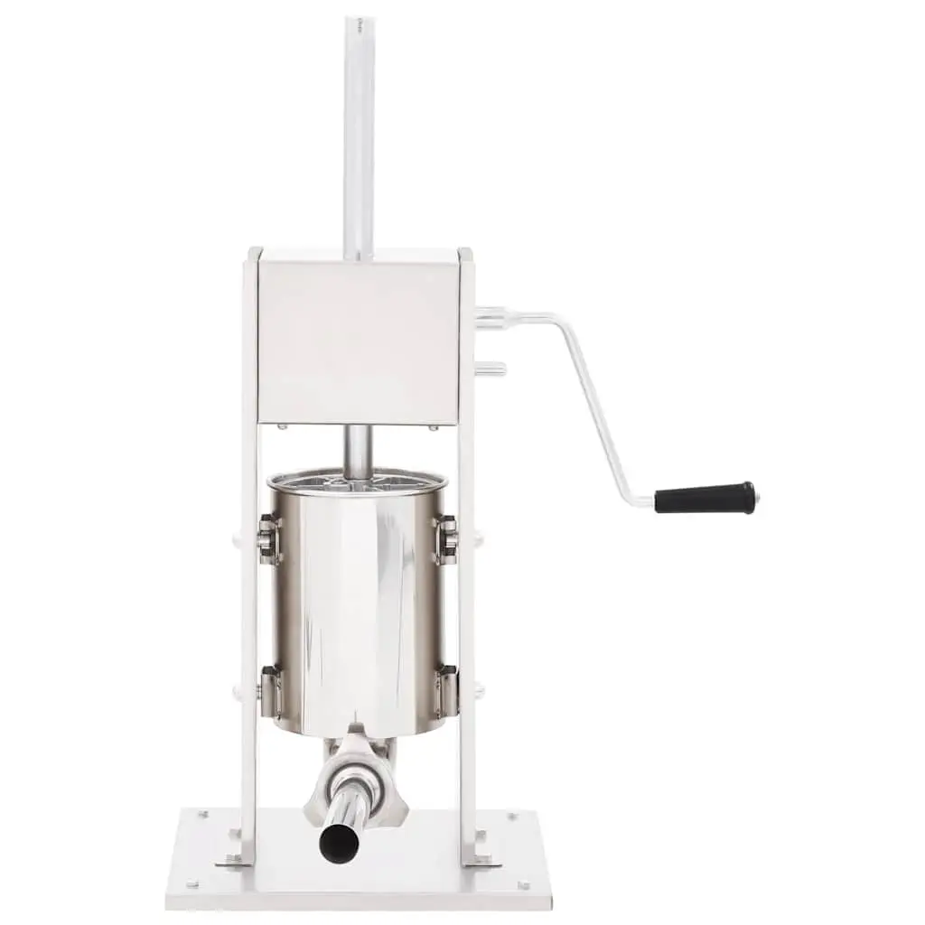 Manual Sausage Stuffer Stainless Steel 3L Hopper Hand Crank Kitchen Tool