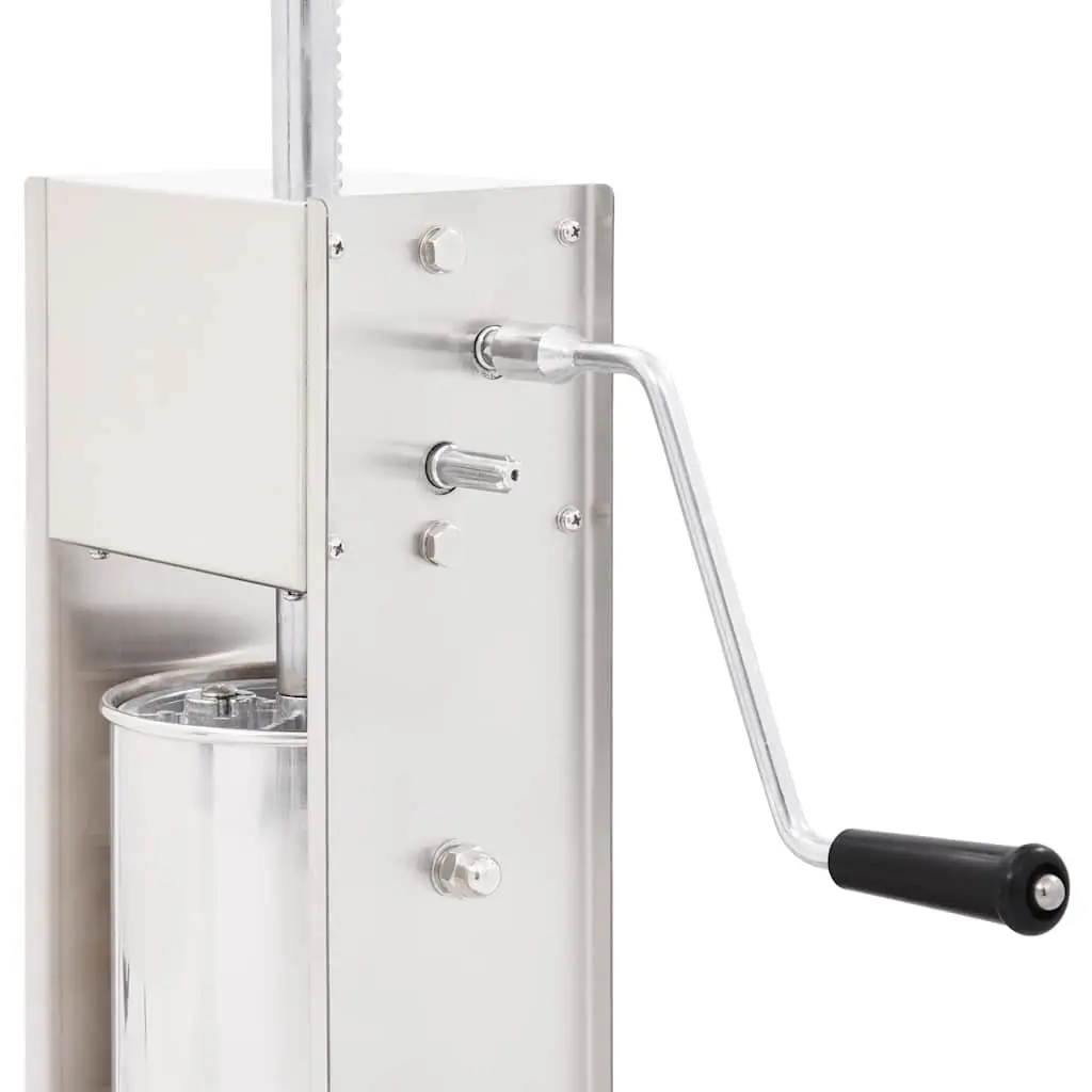Manual Sausage Stuffer Stainless Steel 3L Hopper Hand Crank Kitchen Tool