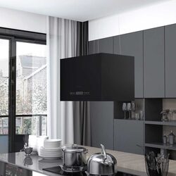 Compact 55 cm Island Range Hood with Modern Features