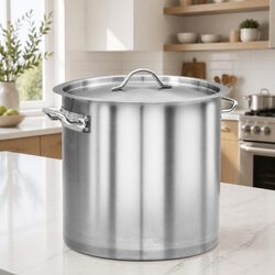 Stock Pot 35L Stainless Steel Large Catering Kitchen Cookware Soup Stew Pot