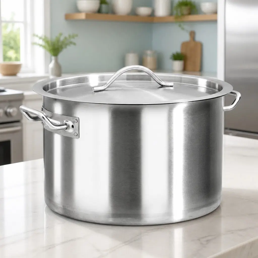 32L Stock Pot in Silver