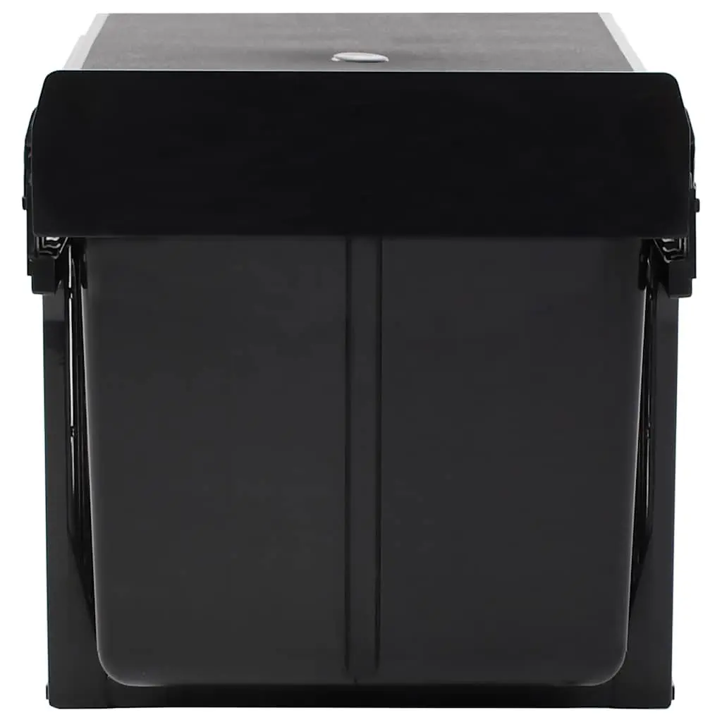 Kitchen Waste Bin Black 48L Pull-out Soft-Close Recycling Sorting