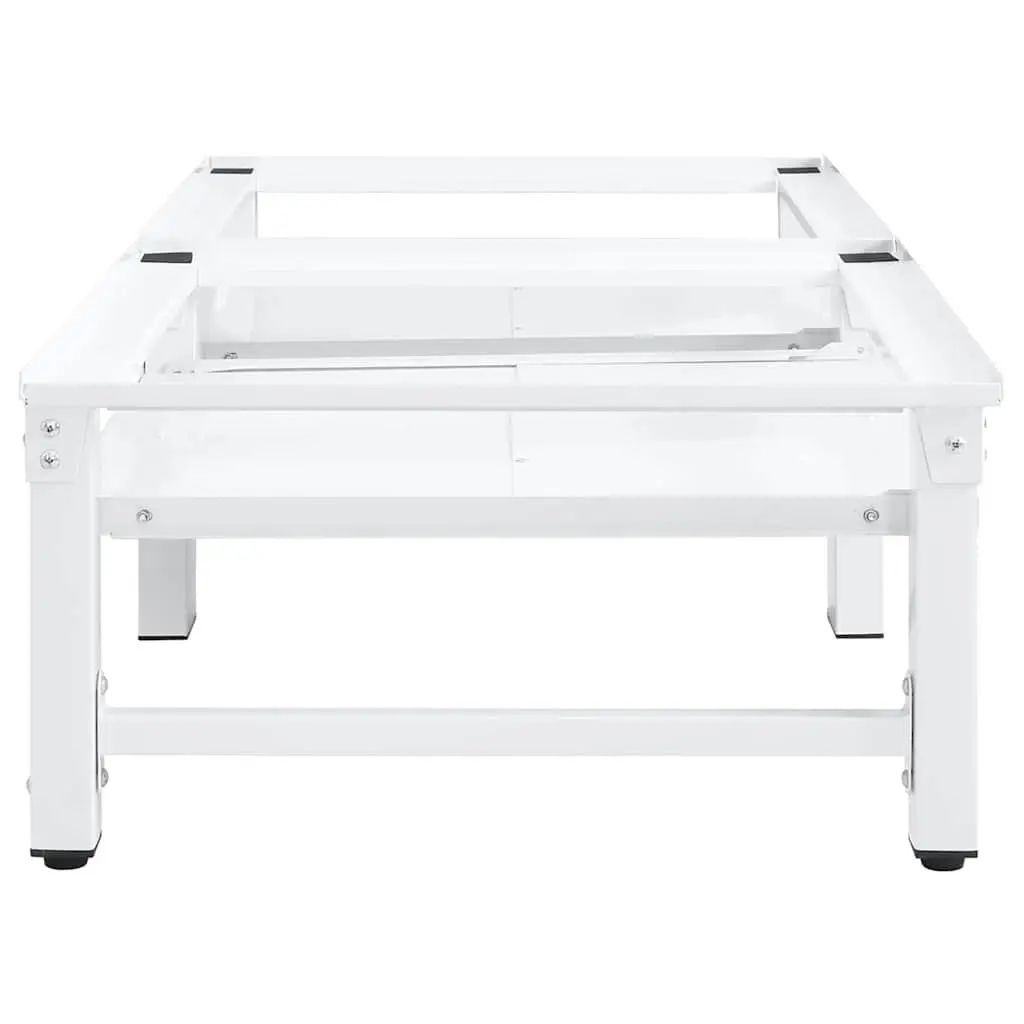 Washing Machine Dryer Pedestal Riser Stand Steel Height Adjustable with Pull-out Storage Shelves