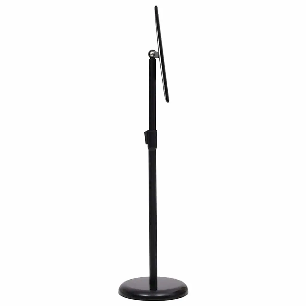 A3 Floor Pedestal Poster Stand Black Aluminium Alloy Frame Adjustable Panel