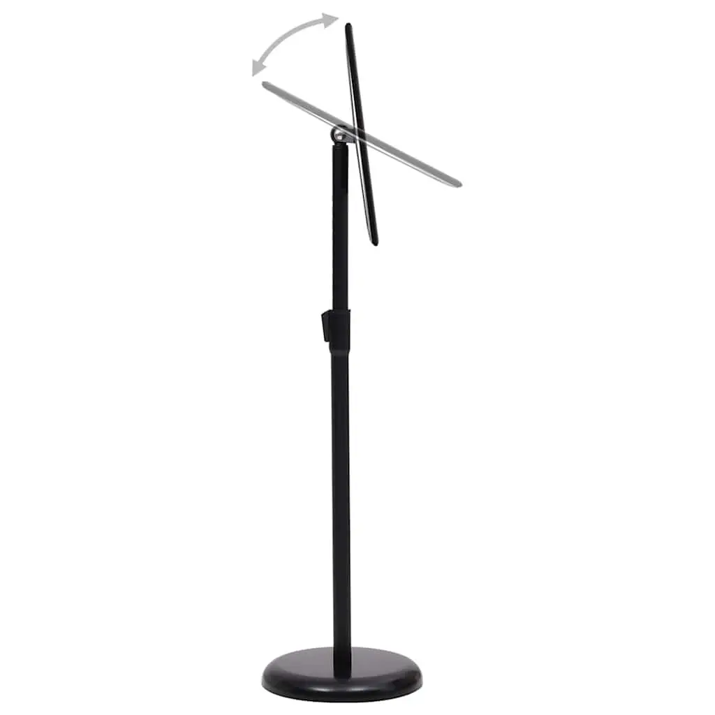 A3 Floor Pedestal Poster Stand Black Aluminium Alloy Frame Adjustable Panel