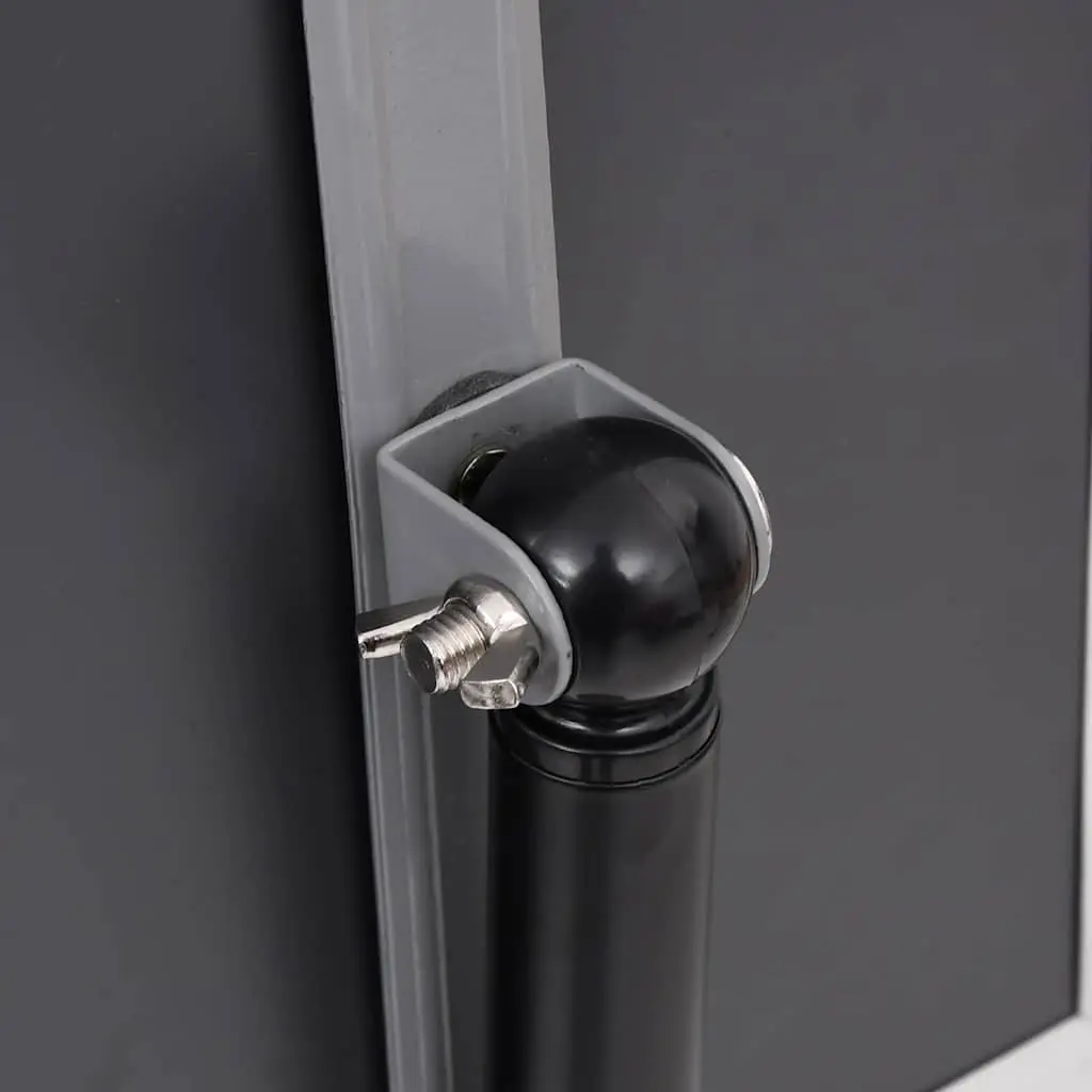 A4 Poster Stand Black Aluminium Alloy Adjustable Rotatable Panel Floor Display