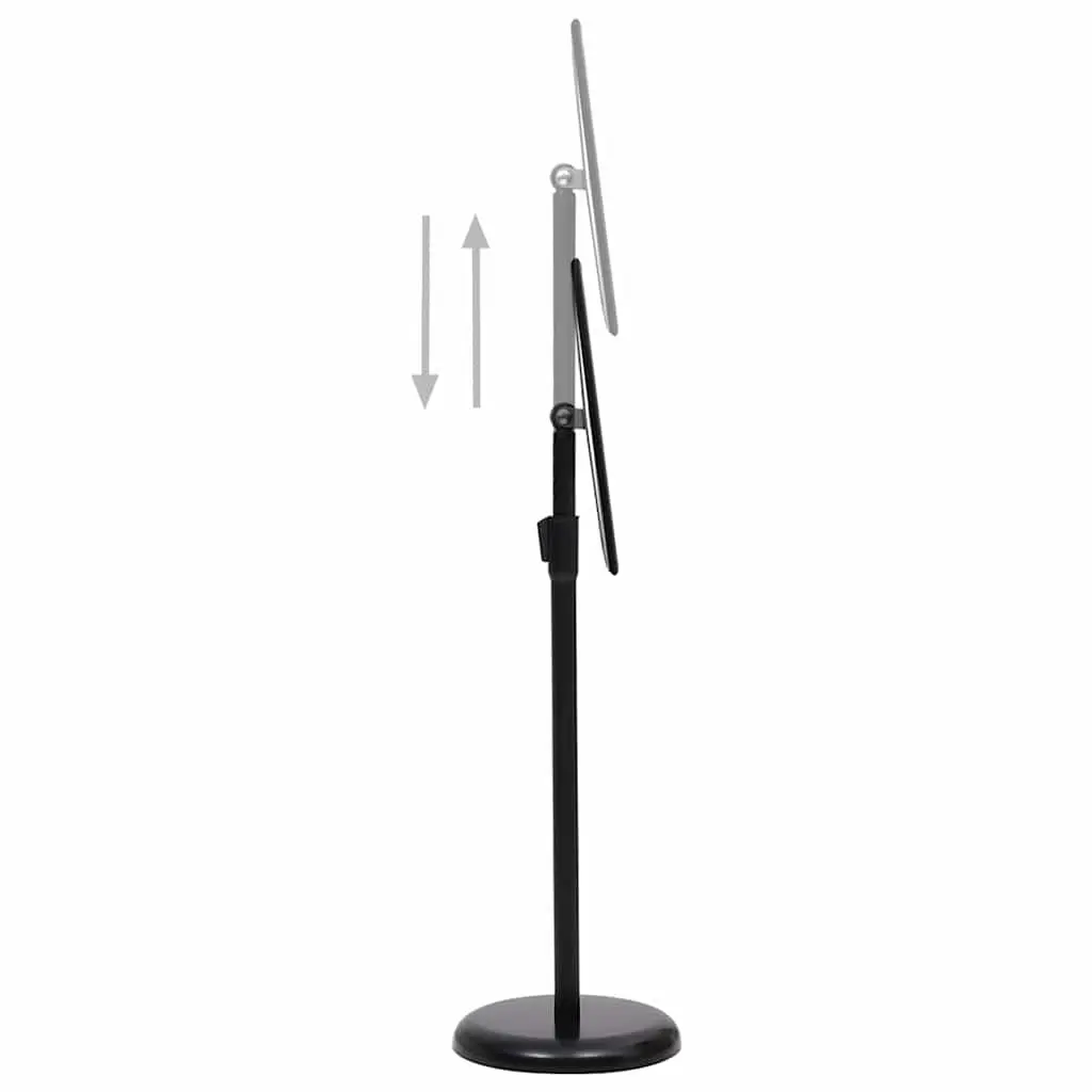 A4 Poster Stand Black Aluminium Alloy Adjustable Rotatable Panel Floor Display