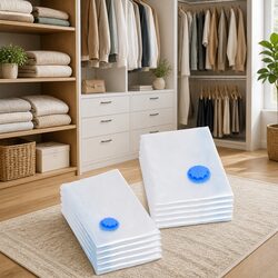 Vacuum Storage Bags Compressed Travel Clothing Organizer 2 Sizes 10 Pieces