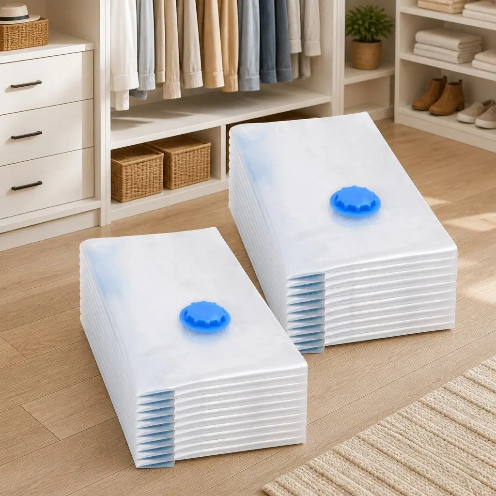 Vacuum Storage Bags Transparent 60x40cm Compression for Clothing