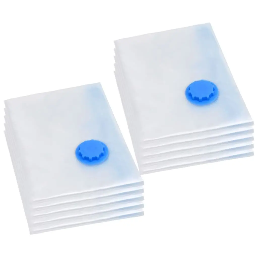 Vacuum Storage Bags Transparent 120x70 cm Compression Organiser 10 Pack