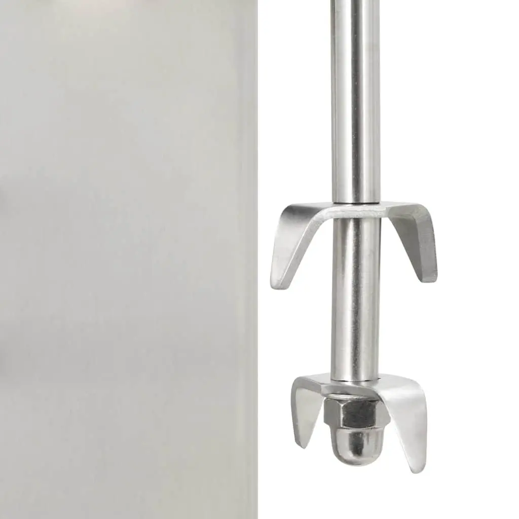 Milkshake Mixer Silver Stainless Steel 1L Dual Blade System Non-Slip Rubber Feet
