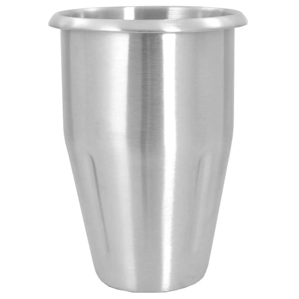 Milkshake Mixer Silver Stainless Steel 1L Dual Blade System Non-Slip Rubber Feet