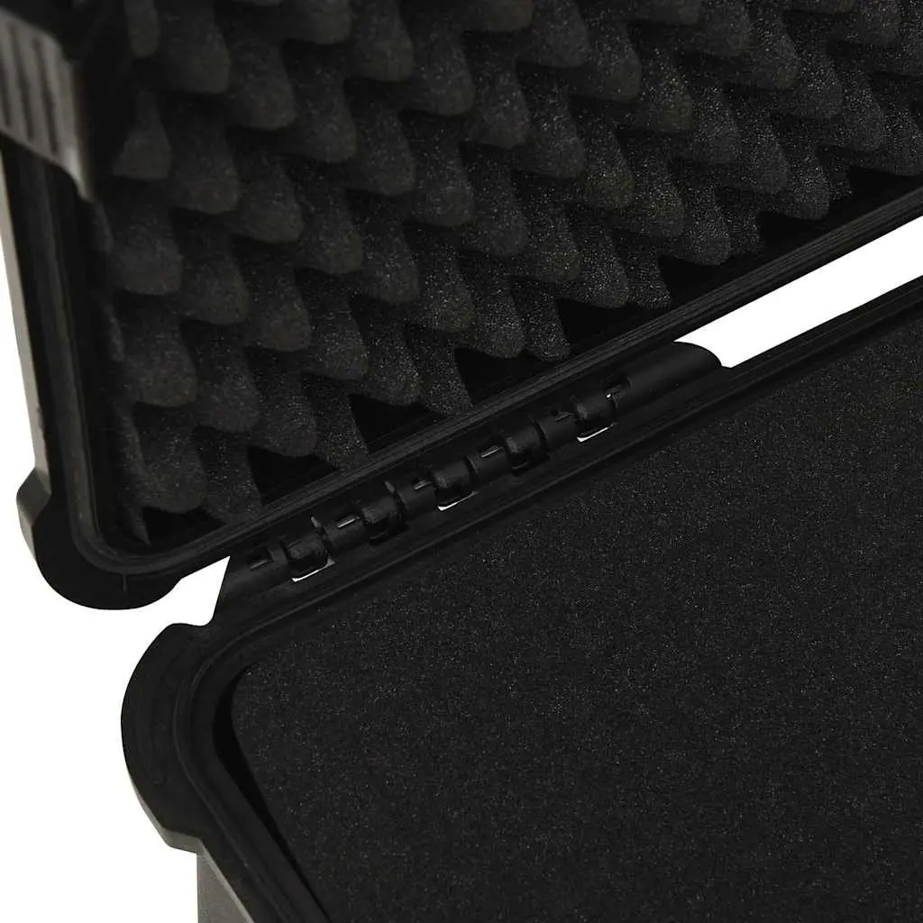 Camera Flight Case Black 55x43x21cm Hard Shell Water-resistant Lockable Removable Foam Inserts