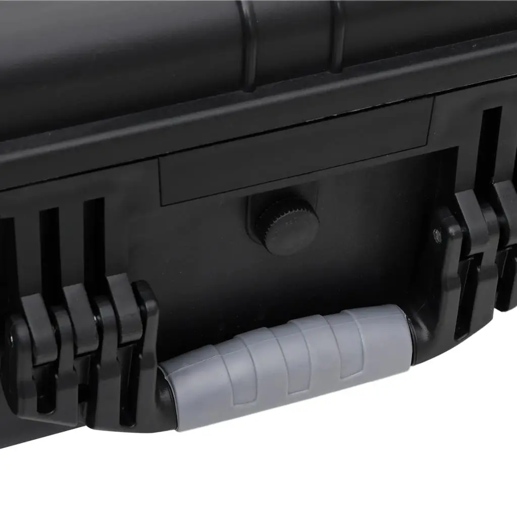 Flight Case Black Hard Shell Wheeled Portable Travel Luggage Lockable Handle