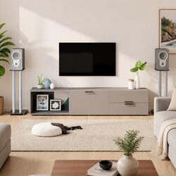 Compact and Strong Speaker Stands for Home Audio