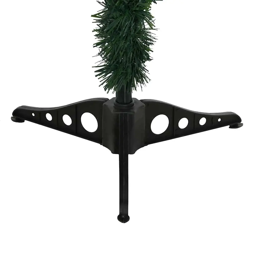 Artificial Christmas Tree Green 150cm Frosted Branches with Pinecones