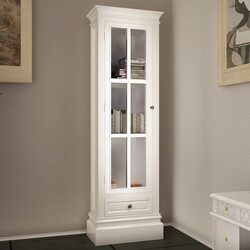 White Wooden Bookcase Cabinet 3 Shelves Storage Organiser Living Room Bedroom