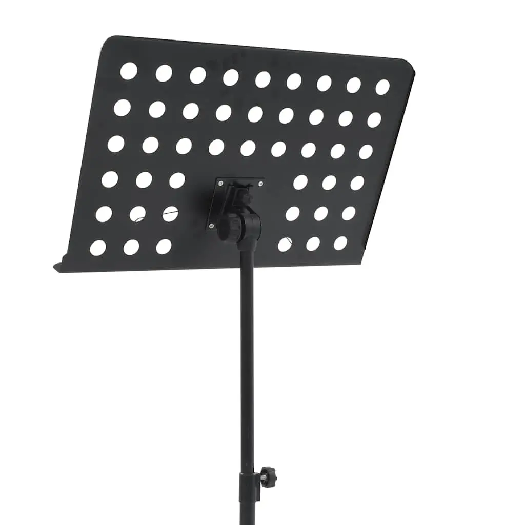 Music Stand Black Steel Height Adjustable Tripod Legs