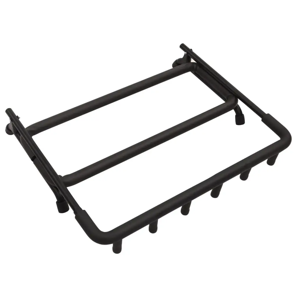 Guitar Stand Black 5 Section Folding Steel Frame Floor Rack Storage Holder